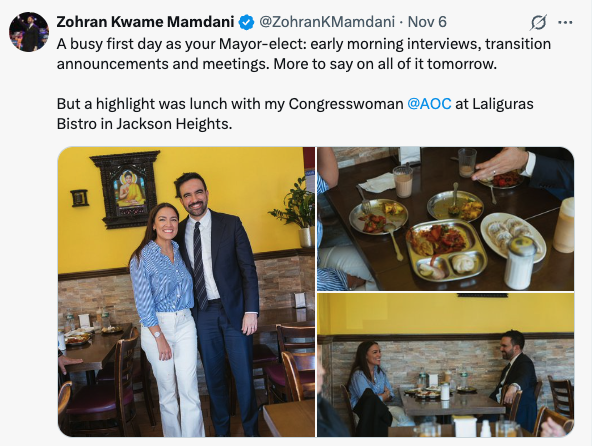 New York’s New Mayor Zohran Mamdani Celebrates Victory with Nepali Momo in Jackson Heights
