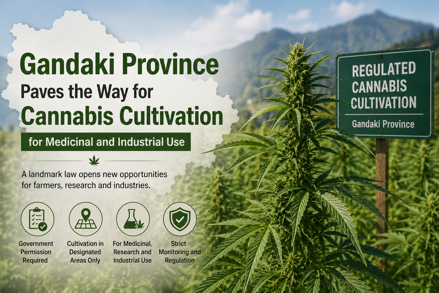 Gandaki Province Opens Door to Medicinal and Industrial Cannabis Farming